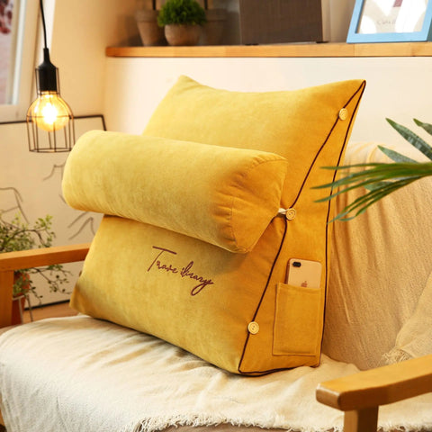Reading Pillow with Adjustable Backrest