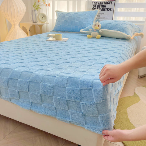 Quilted Velvet Fitted Sheet
