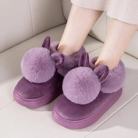 Bunny Plush Women’s Indoor Slippers