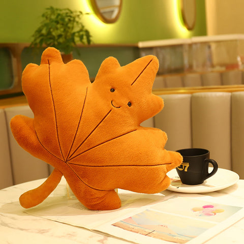 Fall Leaf Plush Throw Pillows