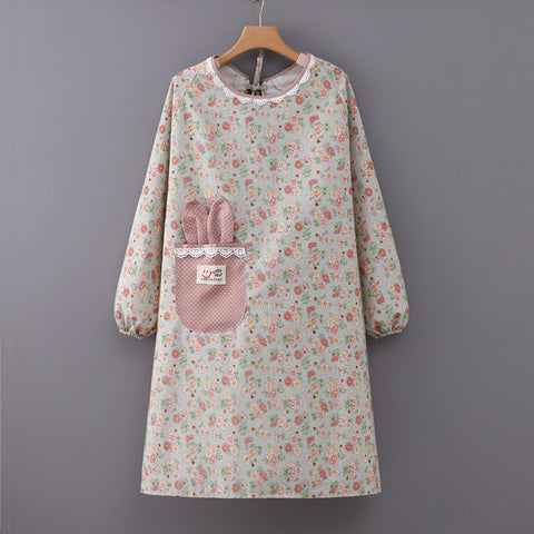Floral Waterproof Kitchen Apron