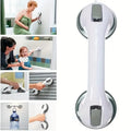 Portable bathtub grab bar with non-slip surface for elderly support

