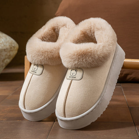 Faux Fur Women’s Boot Slippers