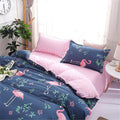 Flamingo duvet cover set with pillowcases and colorful sheets for bedroom upgrade
