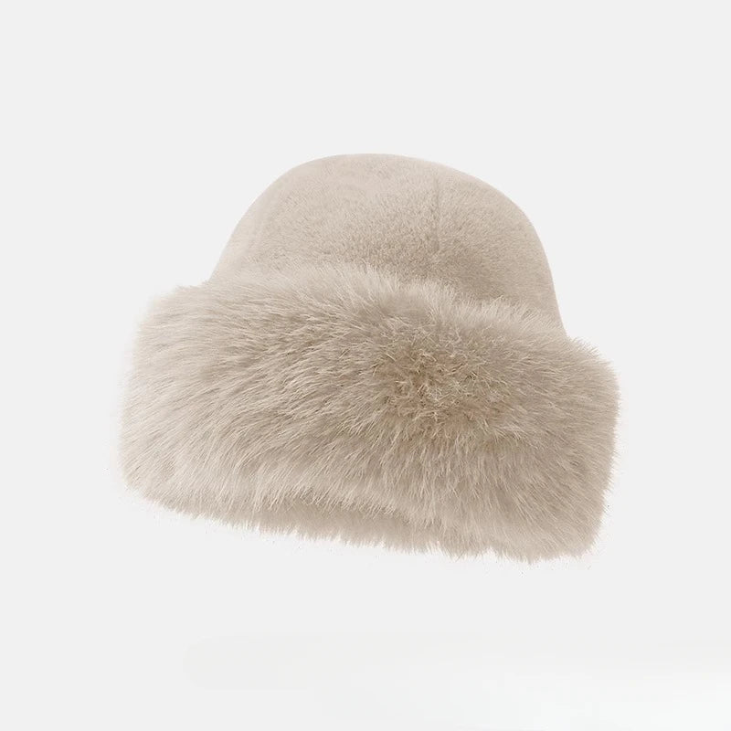 LARA FAUX FUR BUCKET HAT