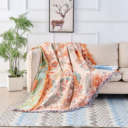 BOHEMIAN BLOOM THROW BLANKET