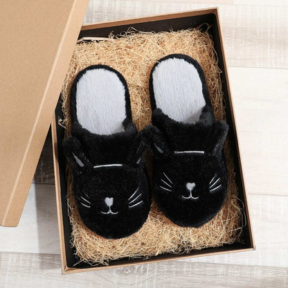 AKIKO PLUSH CAT SLIPPERS