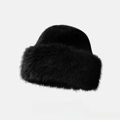 LARA FAUX FUR BUCKET HAT