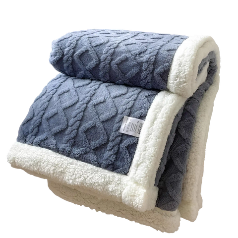 Sherpa Fleece Throw Blanket