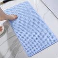 Blue Shower Mat with Drainage – Anti-Slip Bathroom Floor Pad for Wet Surfaces