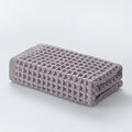 brown waffle Japanese cotton towel