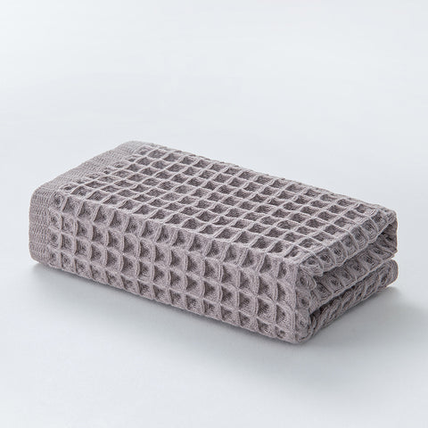 brown waffle Japanese cotton towel