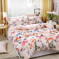 Butterfly duvet and bedding set styled with pastel bedroom furniture