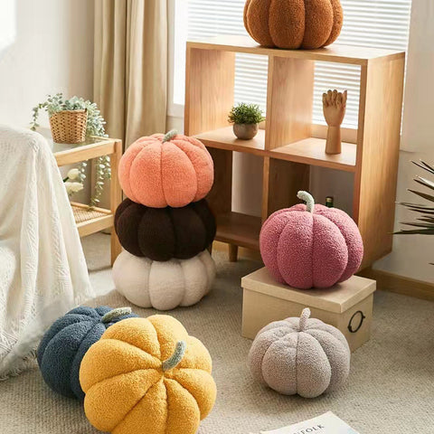 Pumpkin Plush Pillow Fall Halloween Decor