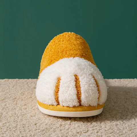 Cozy Cat Paw Plush Slippers
