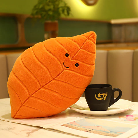Fall Leaf Plush Throw Pillows