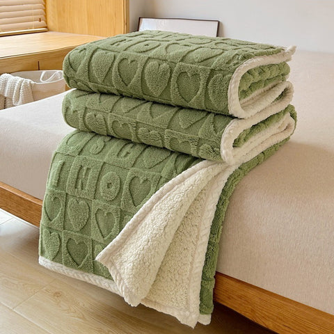 Heart Hug Sherpa Blanket