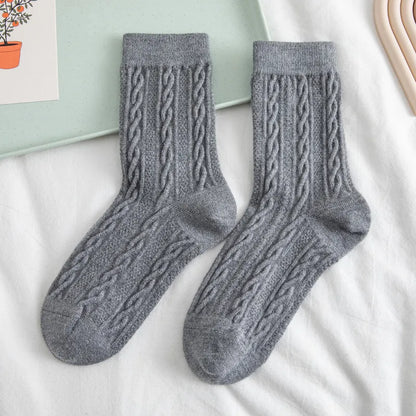 NORDIC COZY MID-CALF SOCKS