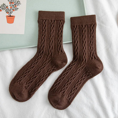 NORDIC COZY MID-CALF SOCKS