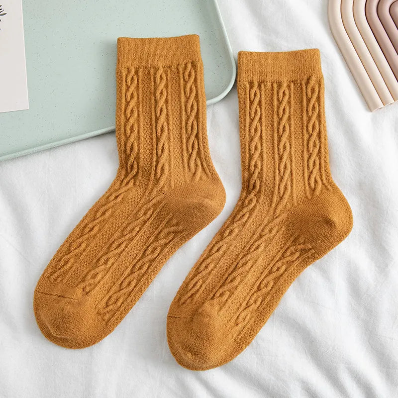 NORDIC COZY MID-CALF SOCKS