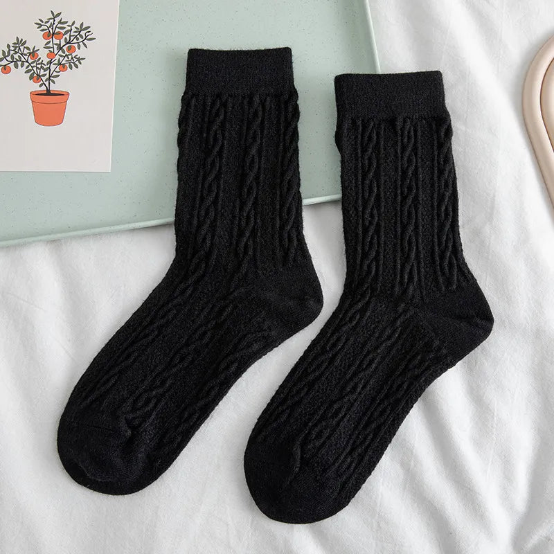 NORDIC COZY MID-CALF SOCKS