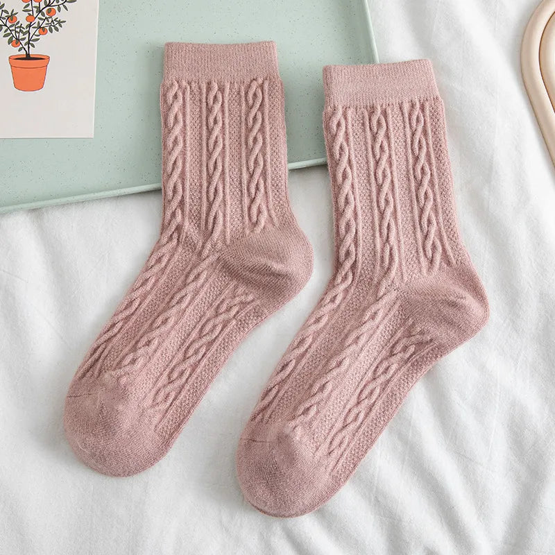 NORDIC COZY MID-CALF SOCKS