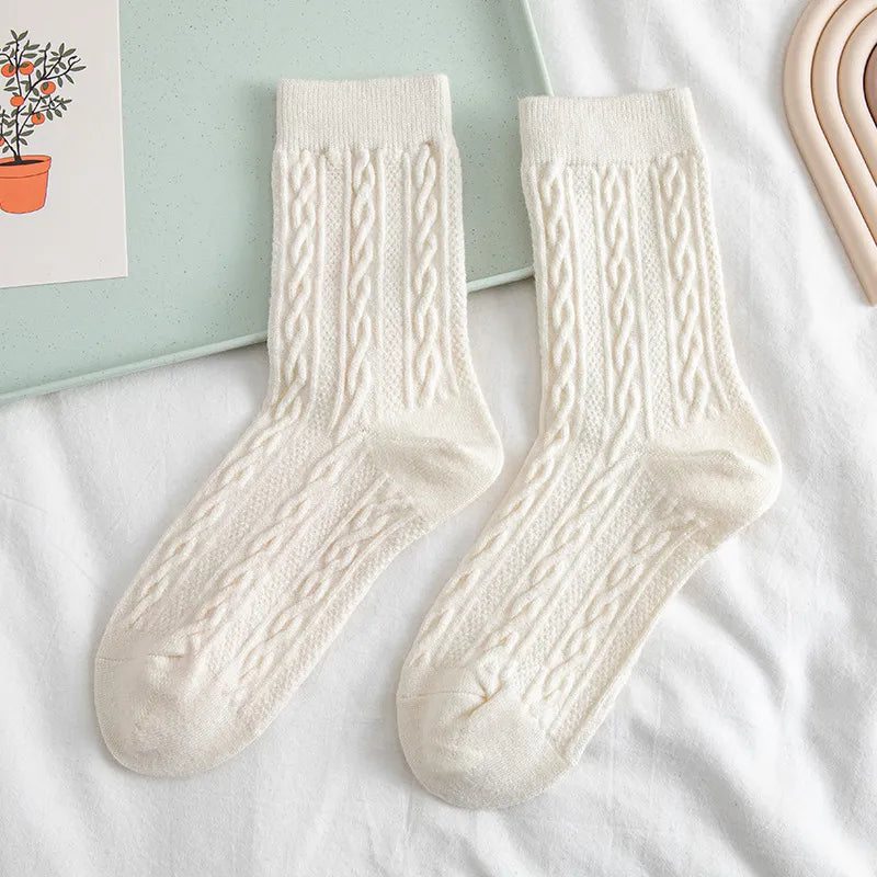 NORDIC COZY MID-CALF SOCKS