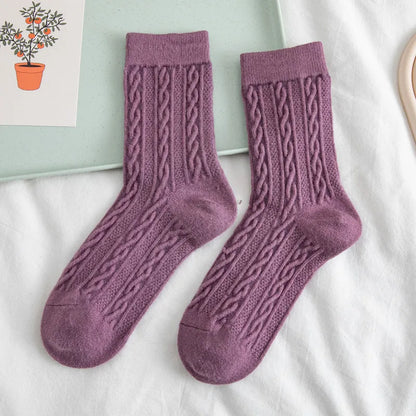 NORDIC COZY MID-CALF SOCKS