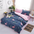  Complete flamingo bedding set with duvet cover and vibrant tropical theme