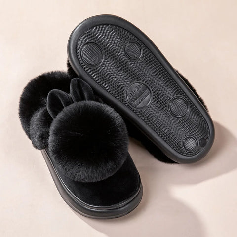 Cozy Plush Rabbit Slippers