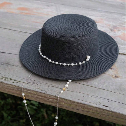 ÉLODIE PEARL STRAW HAT