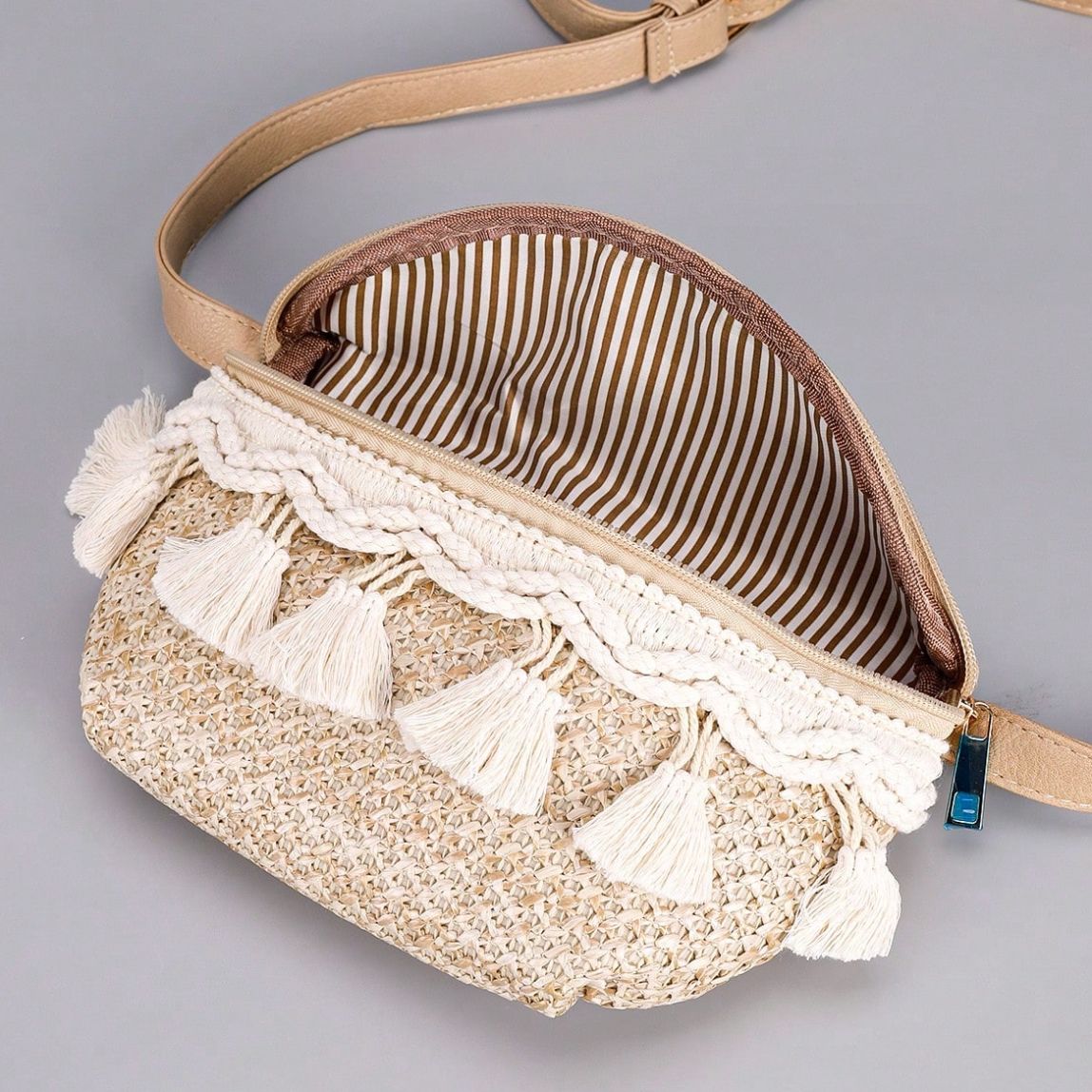SOLEA MINI STRAW CROSSBODY