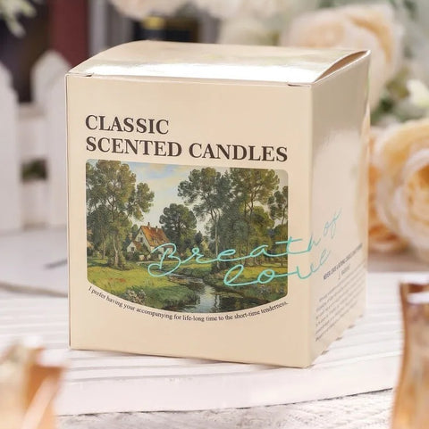 French Tulip Glass Candle