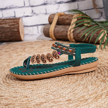 BOHEMIAN RHINESTONE SUMMER SANDALS