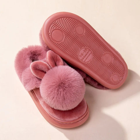 Cozy Plush Rabbit Slippers