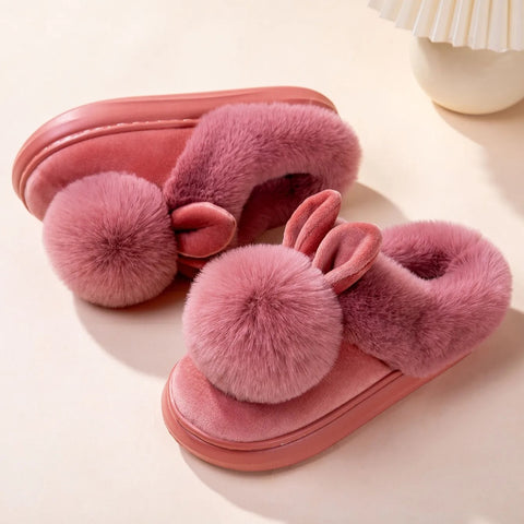 Cozy Plush Rabbit Slippers