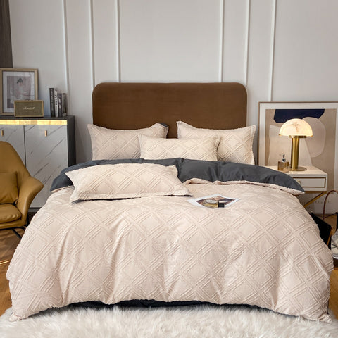 Vintage Tufted Bedding Set - 4PCS