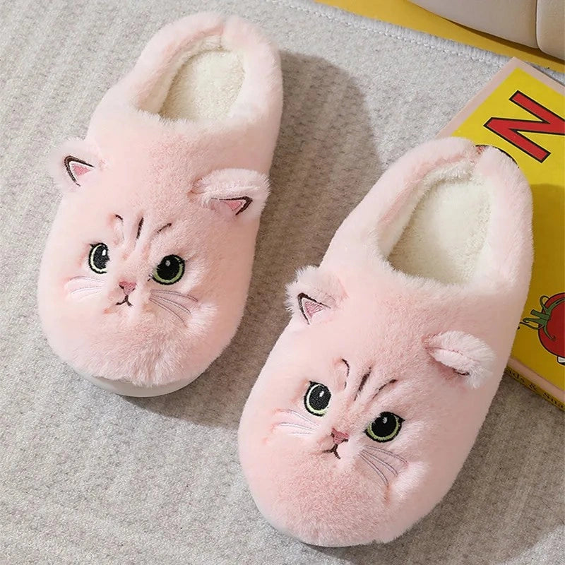 CAT PLUSH SLIPPERS