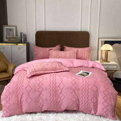Vintage Tufted Bedding Set - 4PCS