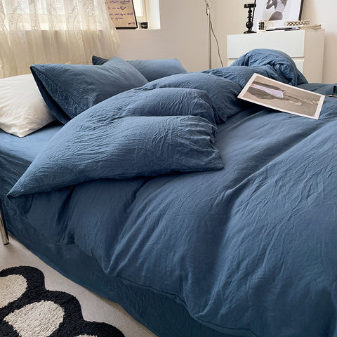 Washed Cotton Bedding Set (4PCS)