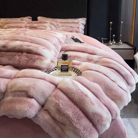 Velvet Bedding Set - Faux Fur Ultra Soft (4PCS)