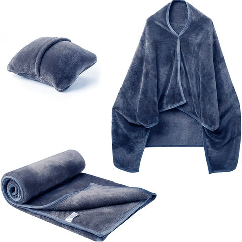 Soft Wearable Fleece Blanket Hoodie
