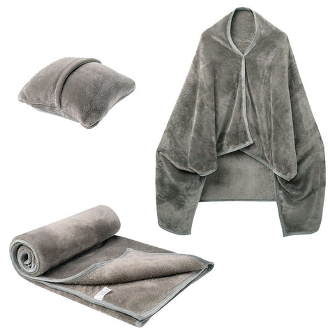 Soft Wearable Fleece Blanket Hoodie