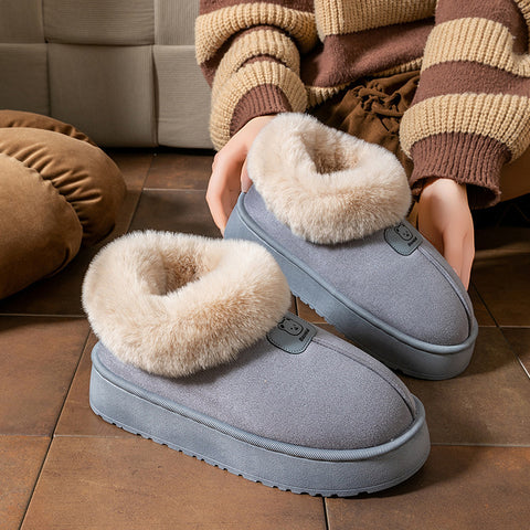 Faux Fur Women’s Boot Slippers