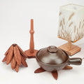 Decorative coaster set folded into tree sculpture