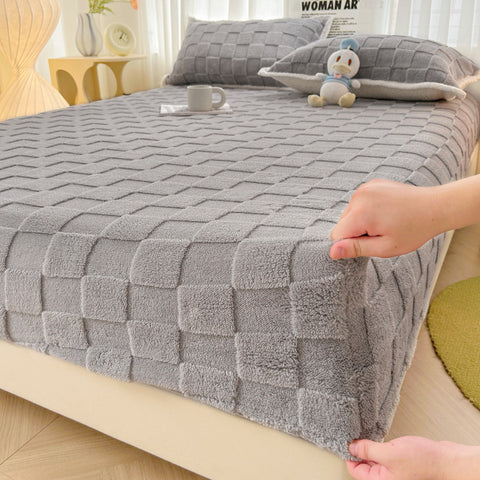 Quilted Velvet Fitted Sheet