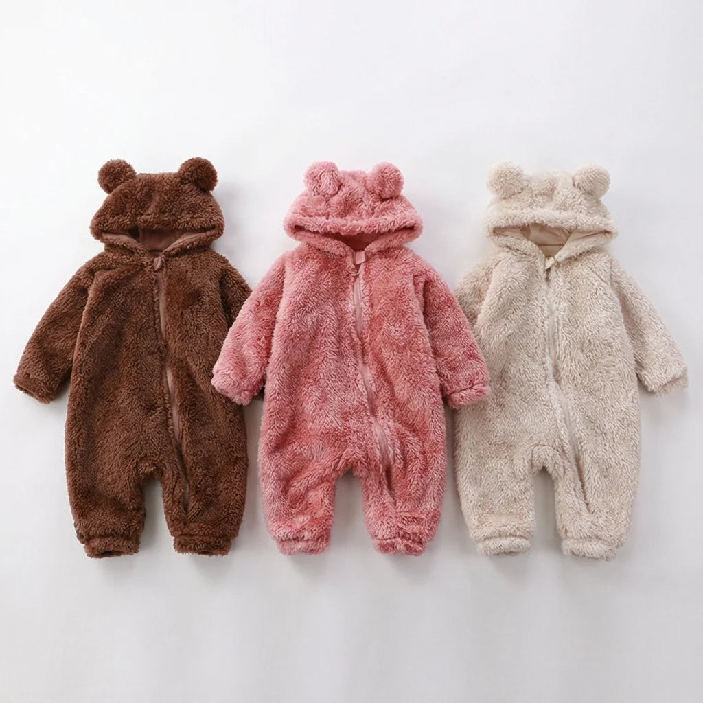 Ultra Warm Baby Romper | Winter Fleece Baby Snowsuit for Cold Weather ...