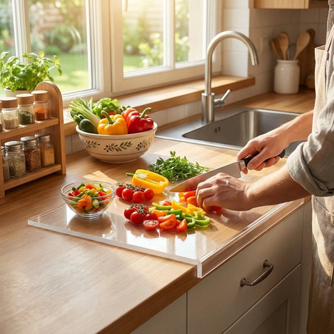 Acrylic Countertop Cutting Board - 60% Thicker