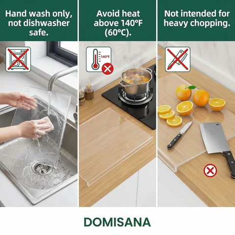 Acrylic Countertop Cutting Board - 60% Thicker