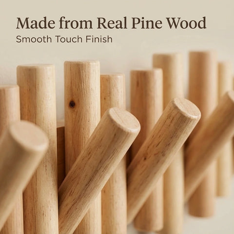 Picket Wooden Flip Wall Hooks